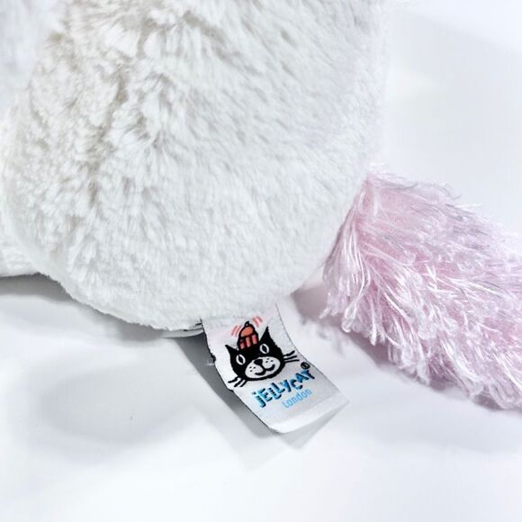 Jellycat white bashful unicorn plush stuffy medium. - Picture 4 of 4